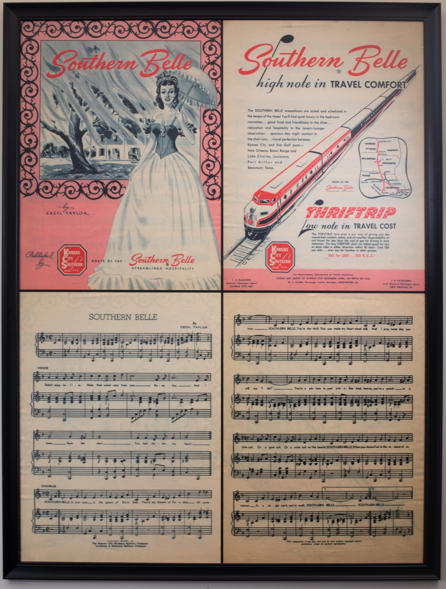 Southern Belle Train Advertising