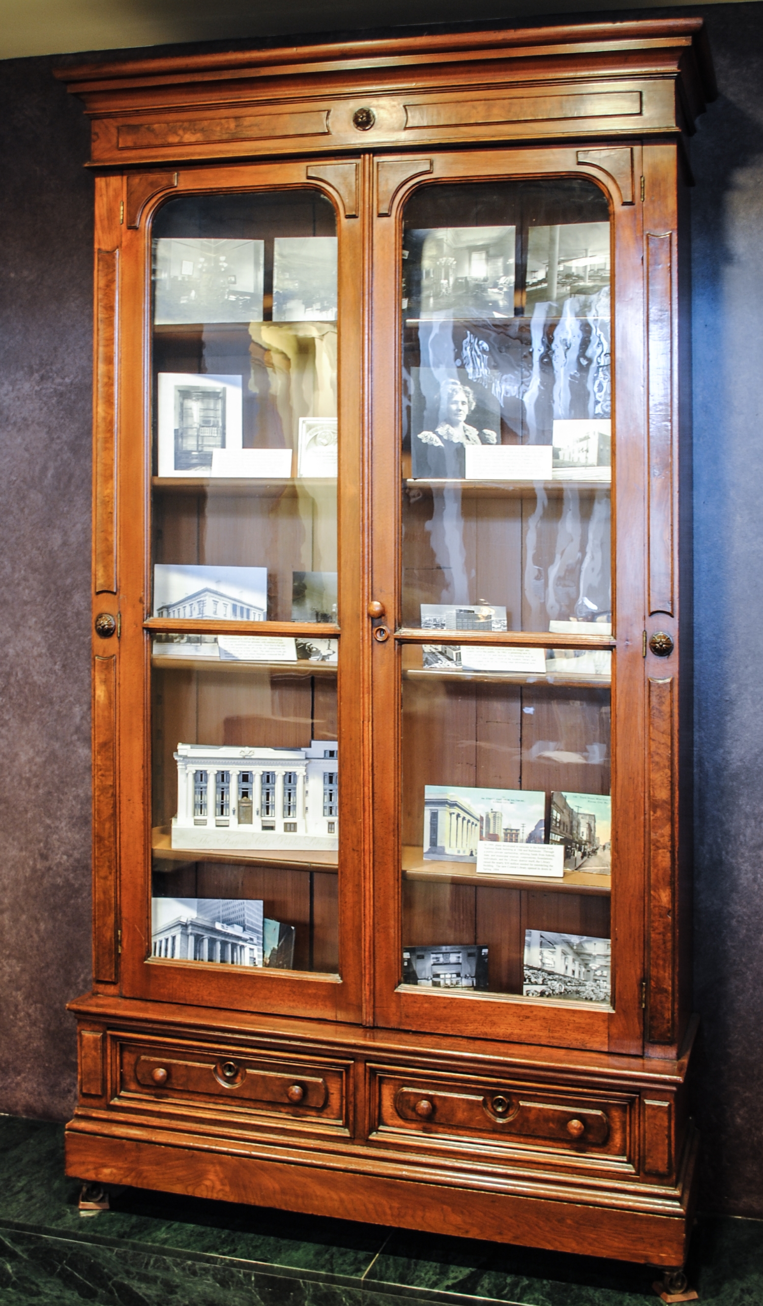 The Library's First Bookcase