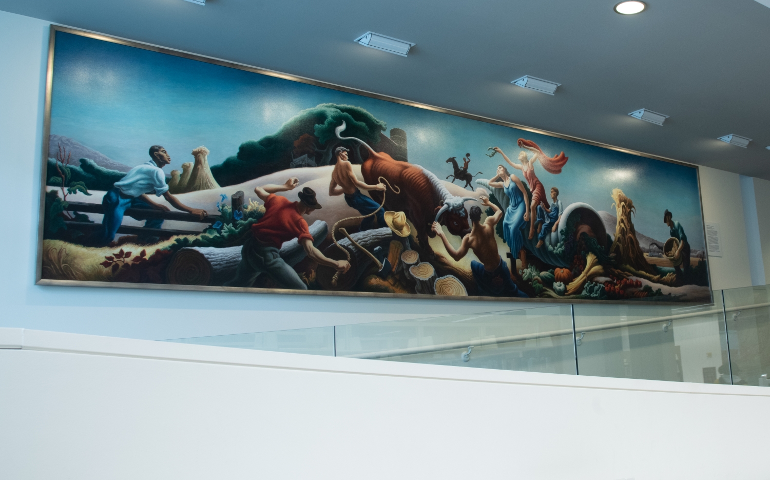 Thomas Hart Benton Mural, in situ