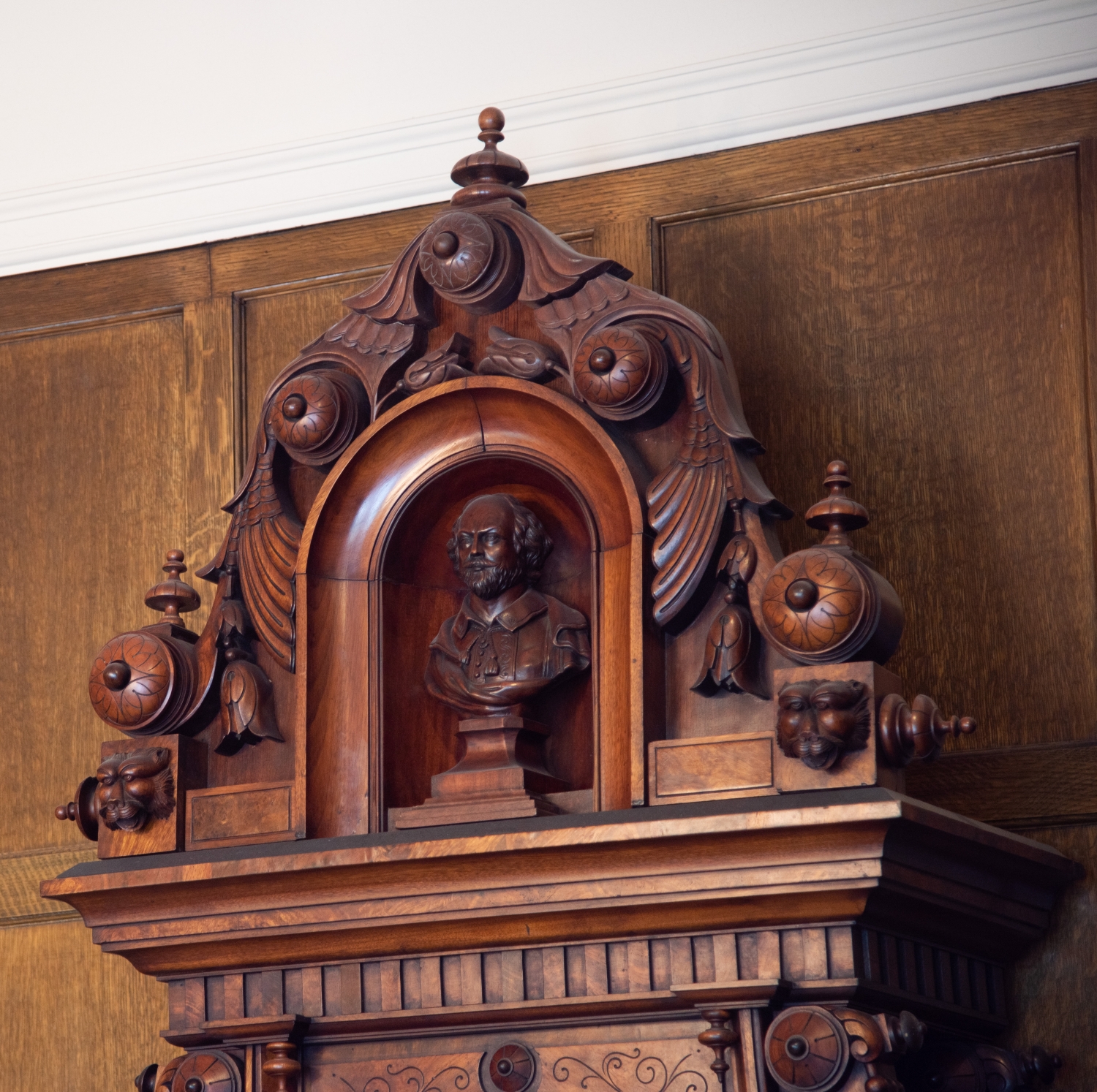 Victorian Centennial Clock, top detail