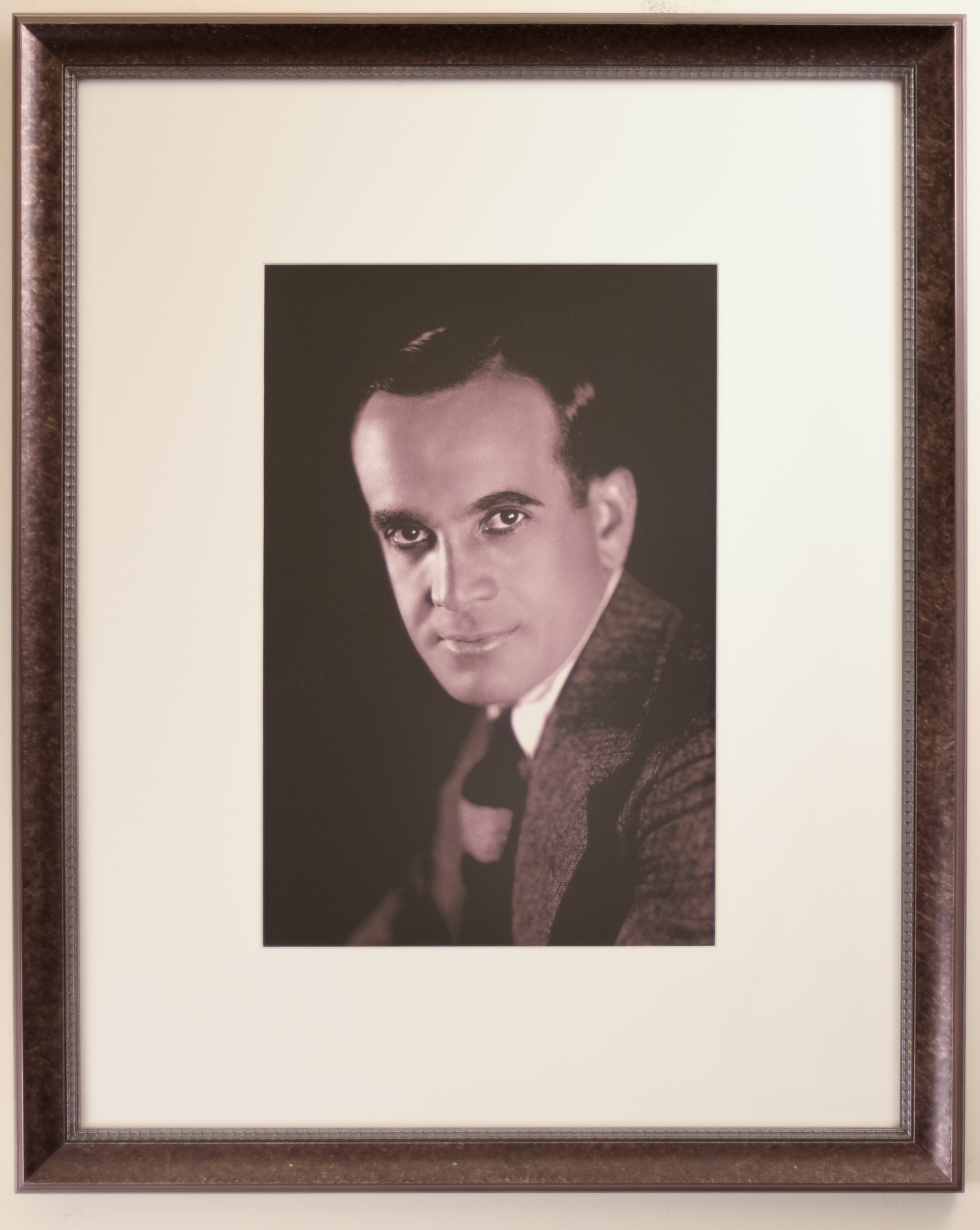 Portrait of Al Jolson in Tweed Suit