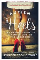 Autism in Heels shows the legs of a woman in a dress and red high heels