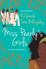 Miss Pearly's Girls' cover has a group of four women in the background with a young woman in the forefront in the bottom right