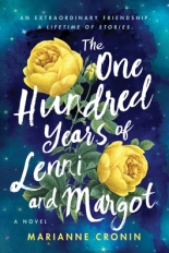 The cover to The One Hundred Years of Lenni and Margot shows a dark blue and teal background with stars and then two yellow roses