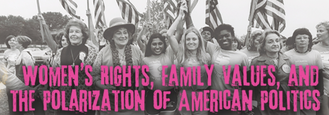 women marching with flags