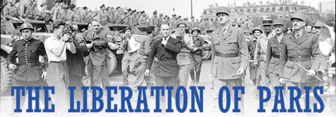 black and white photo of uniformed men in street