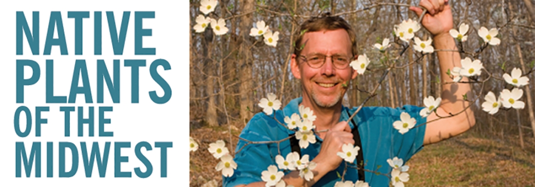 man with blooming tree branch