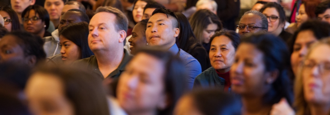 group of people at citizenship ceremony