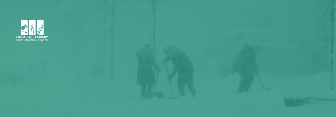 people shoveling snow with green overlay