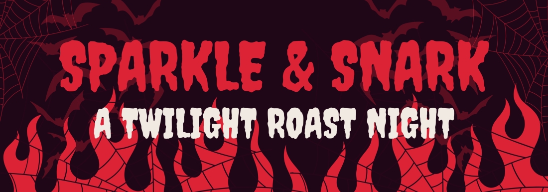 flames, spiderwebs, and bats