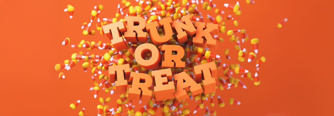 'trunk or treat' with candy corn