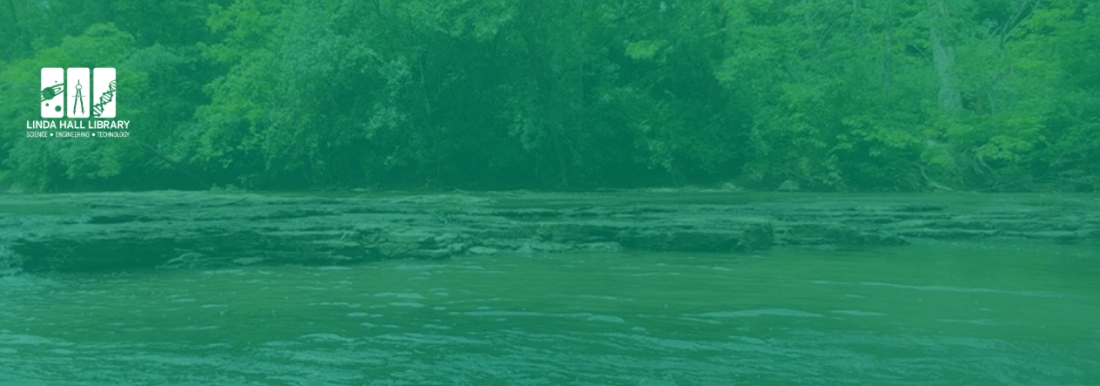 river with green overlay