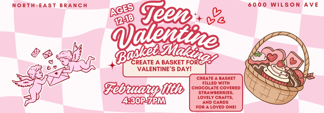 illustrations of cherubs and sweet filled basket