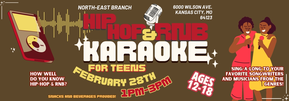 illustrations of mp3 player and people singing