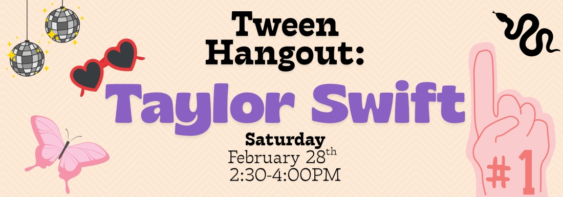 illustrations of glasses, disco balls, butterfly, number one hand, and snake