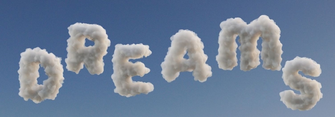 clouds spelling dreams
