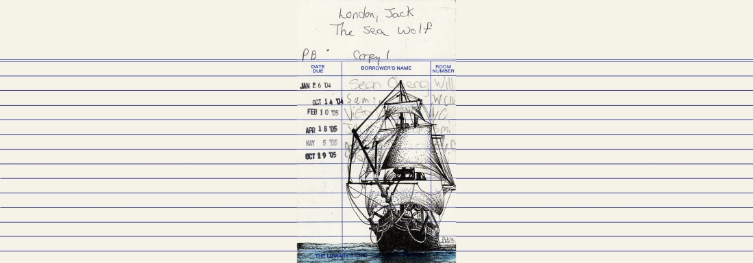 checkout card with illustration of ship in water