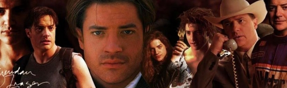 various photos of Brendan Fraser