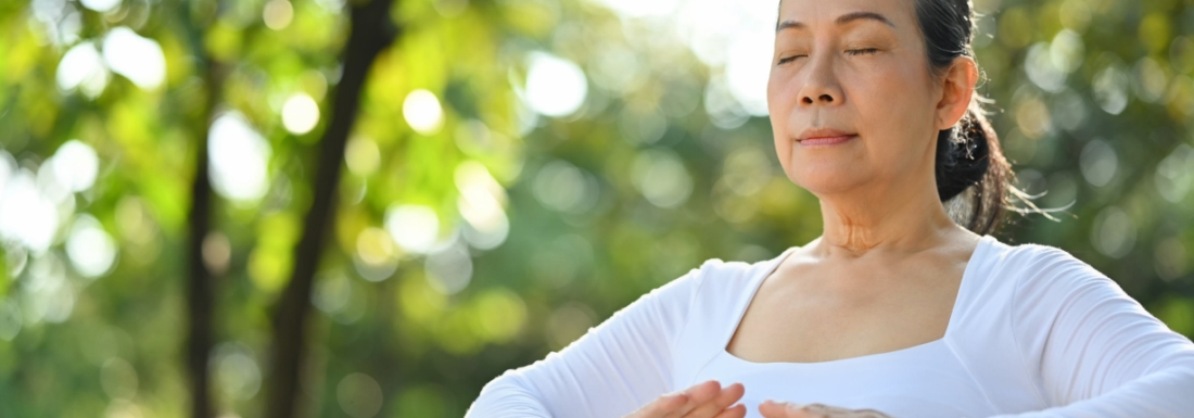 woman in relaxing pose