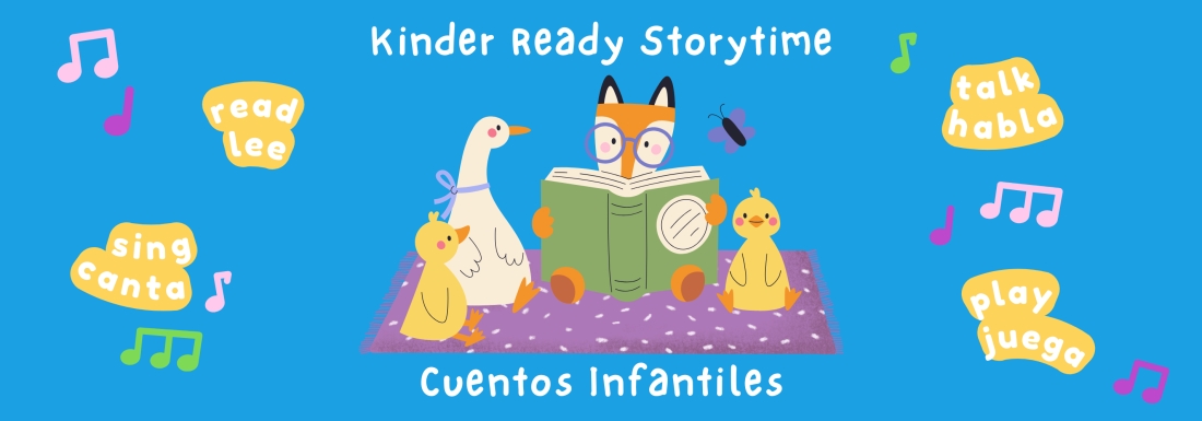 illustration of goose, fox, and ducks reading a book