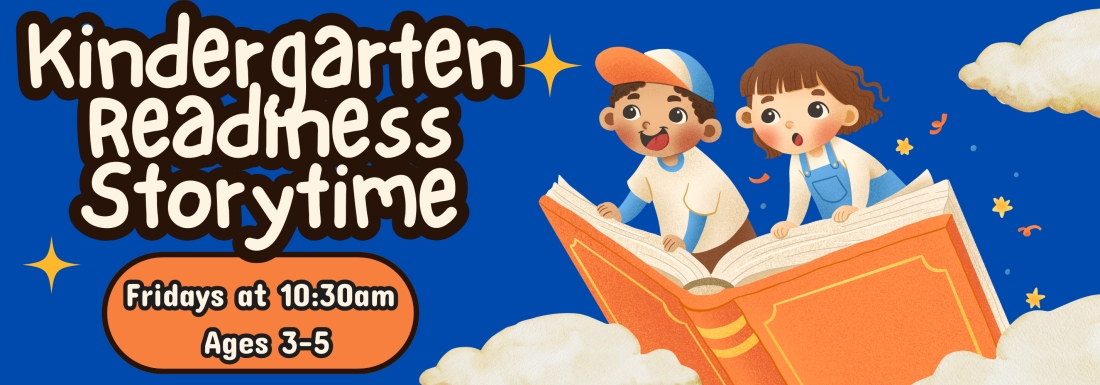 illustration of kids on book in clouds