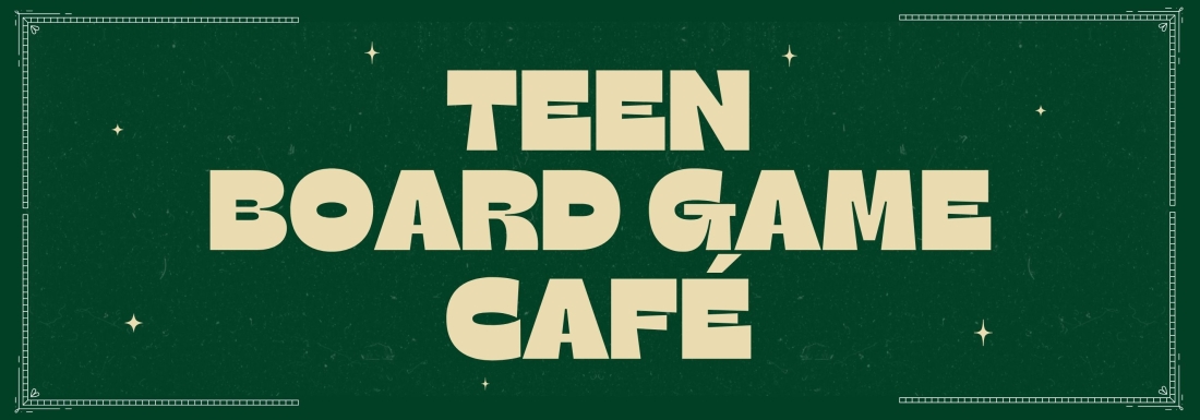 off-white text on dark green