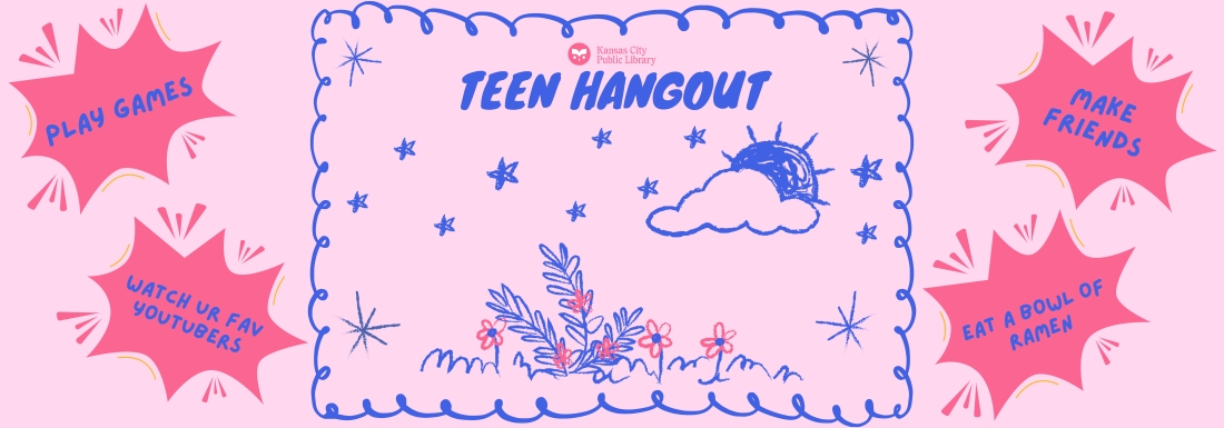 illustration of flowers, cloud, and sun