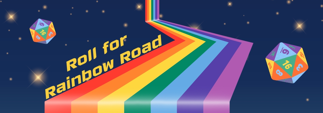 illustration of rainbow road