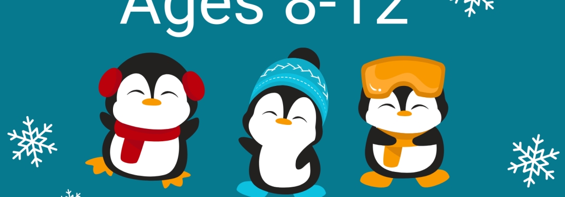 penguins in winter attire 