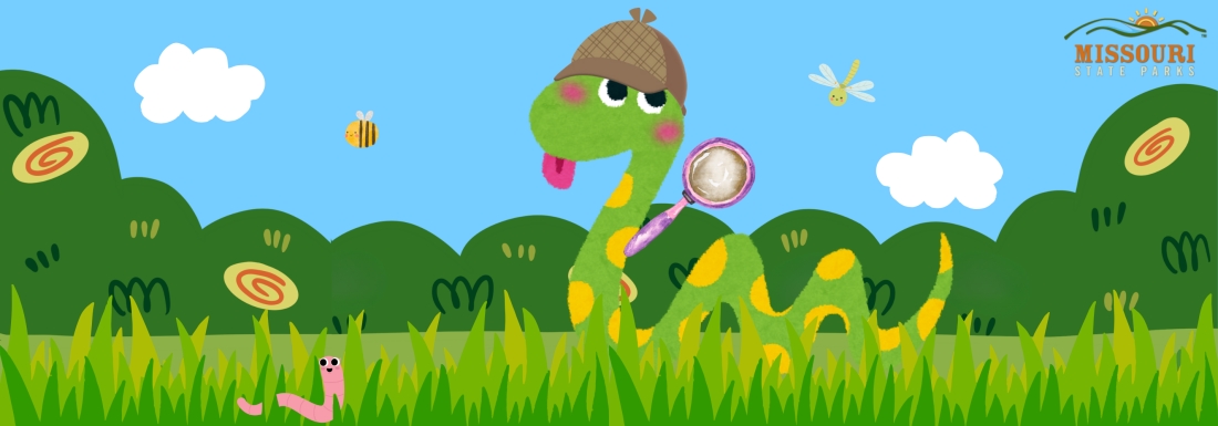 illustration of snake in grass