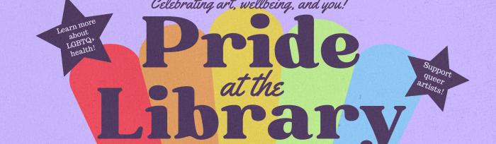 Pride at the Library banner graphic