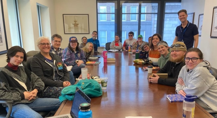 Classroom of adult learners