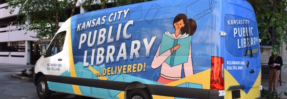 bookmobile parked on road