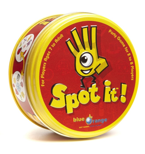 spot it game in tin can