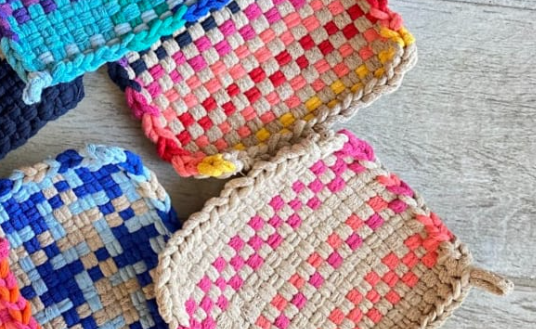woven potholders