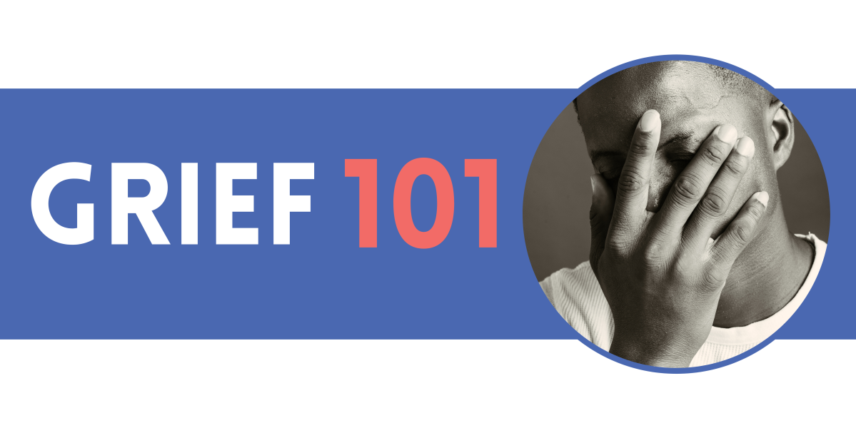 man with hand on face