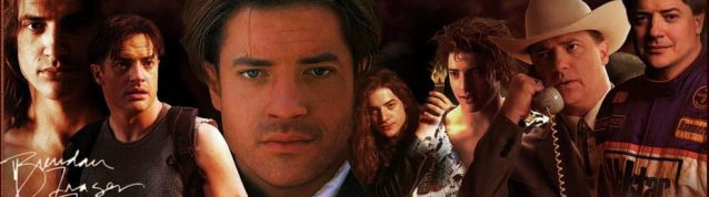 various photos of Brendan Fraser