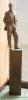 Bronze Sculpture of Ilus Davis, front view full-length