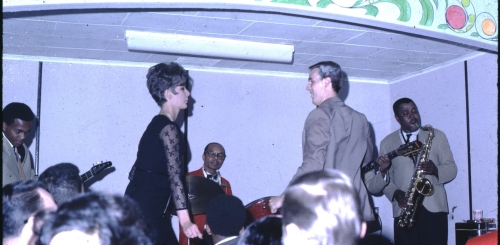 Dancers moving to music at the Colony Club in the 1960s.