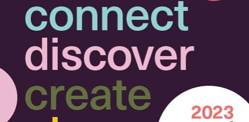 Graphic that says: Inspire, connect, discover, create, give