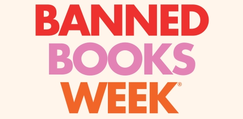 Banned Books Week 2025 in rainbow colors