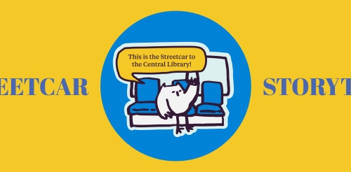 illustration of owl on streetcar