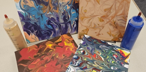 painted canvases