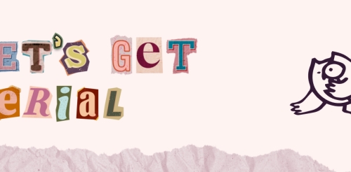 illustrated owl with magnifying glass