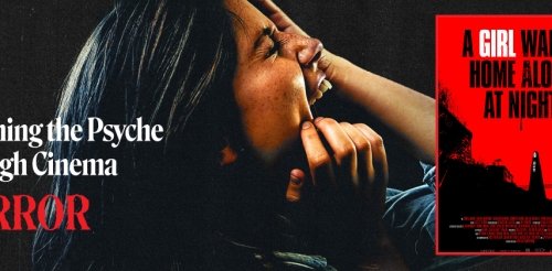 featured movie cover along with screaming girl