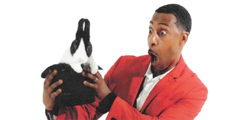 man with penguin stuffed animal