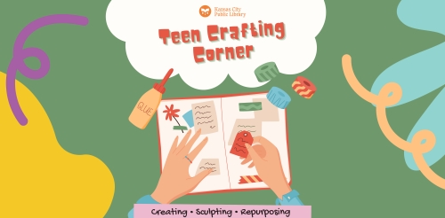 illustration of hands making scrapbook