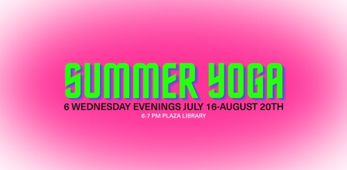 neon green text over bright pink fading circle