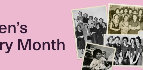 Women's History Month banner